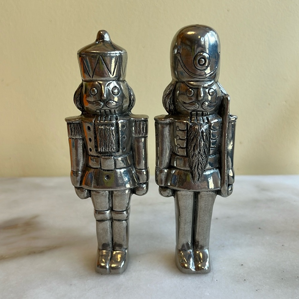 Vagabond House Pewter Nutcracker Salt and Pepper Shakers